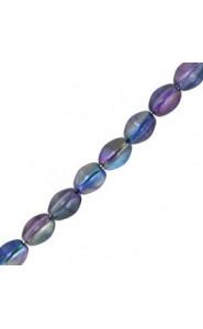 Czech Pinch beads 5x3mm Crystal magic blue 00030/95100